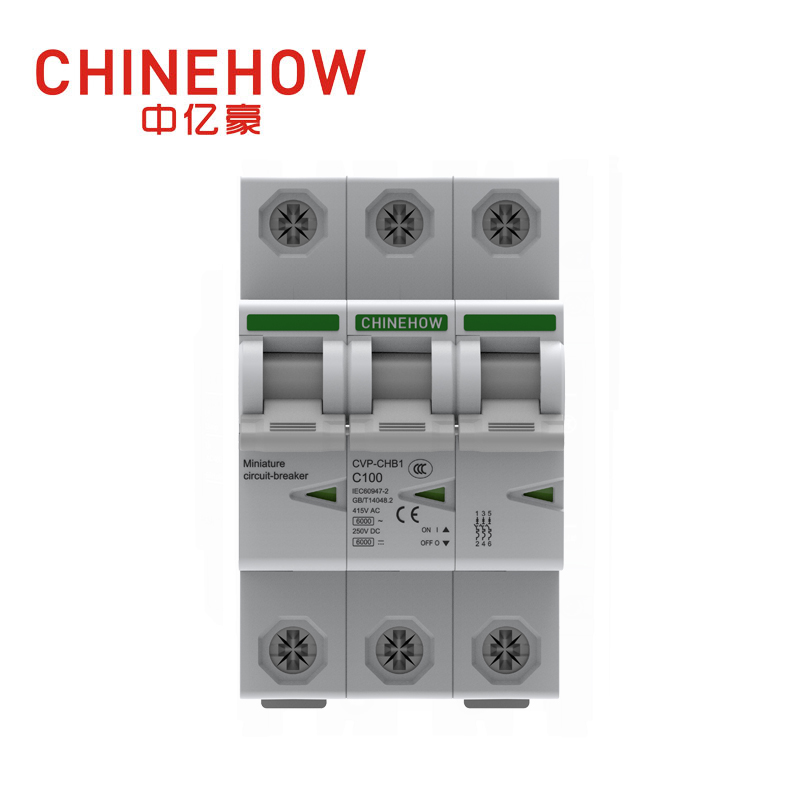 CVP-CHB1 Series IEC 3P White Miniature Circuit Breaker