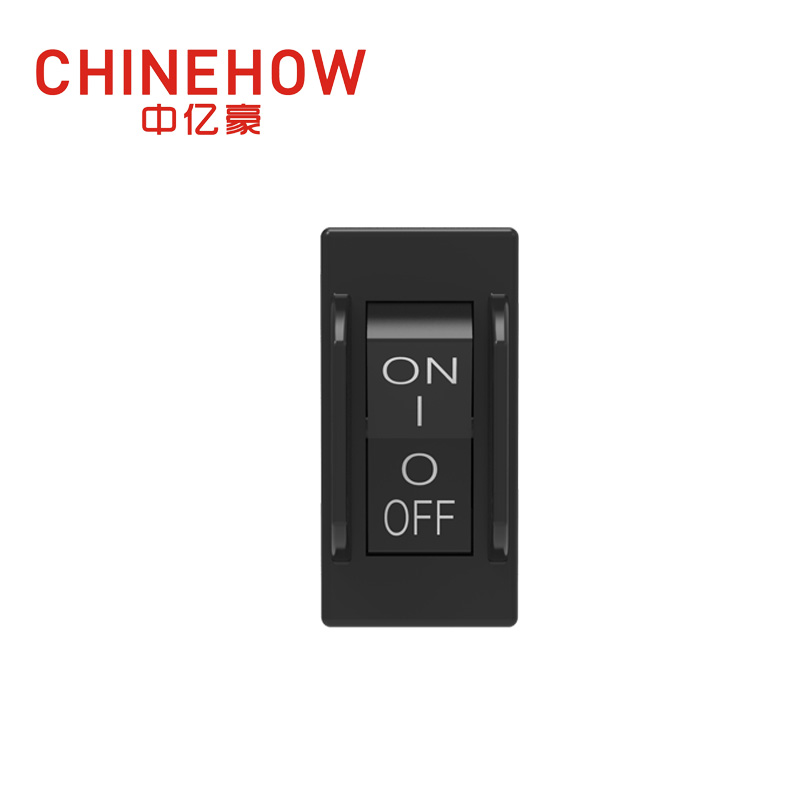 CVP-SM Hudraulic Magnetic Circuit Breaker Angle Rocker With Guard Actuator with Tab(Q.C.250) 1P Black Auxiliary Switch