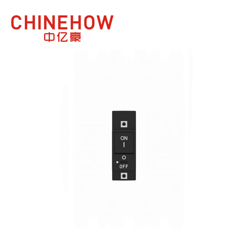 CVP-TH Hydraulic Magnetic Circuit Breaker Flat Rocker Actuator with Guard and M4 Screw With Upturend Lugs 1P 